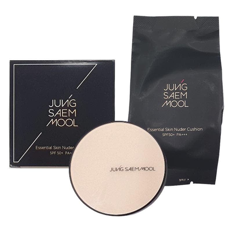 本品+レフィル JUNG SAEM MOOL ジョンセンムル エッセンシャルスキンヌーダークッション / ロングウェアクッション spf50+ pa+++ 韓国コスメ 正規品